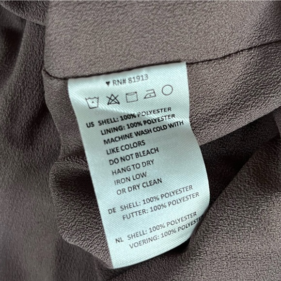 Cooper & Ella Cornelia Tie Dress Brown Metallic XS - Picture 11 of 12